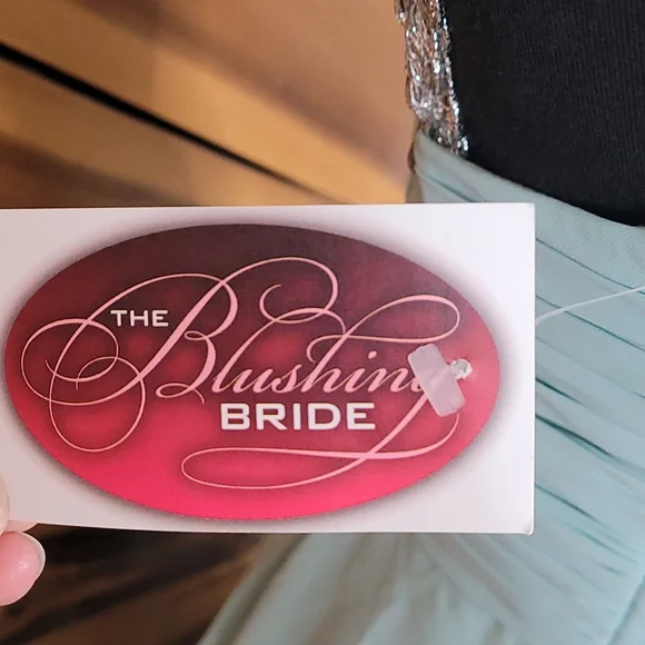 NEW! Allure Prom / Formal Mint Long Dress - Picture 9 of 9